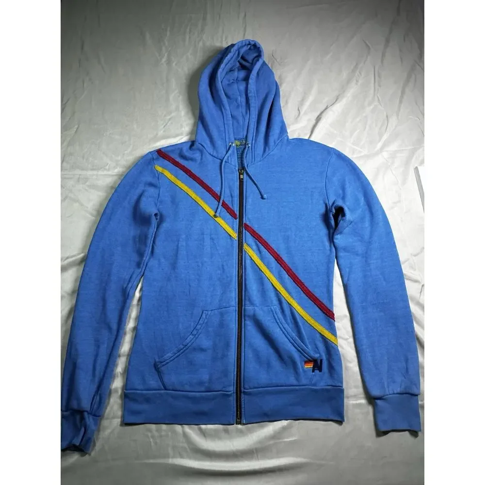 Aviator Nation Pray For Surf Hoodie Women’s Size Small Blue
